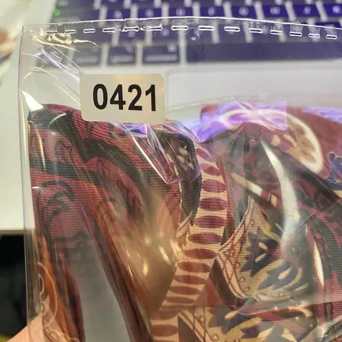 Charter Club Tunic Top Paisley Print 3/4 Sleeve Blouse Elegant 0X