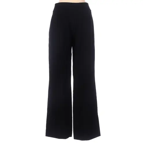 Akris Punto Wide Leg Textured Wool Pants Trousers Black Size 4
