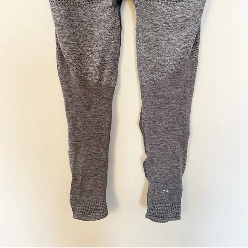 Gymshark  Vital Boost Leggings Smokey Gray Marl Size Medium High Rise Zip Pocket