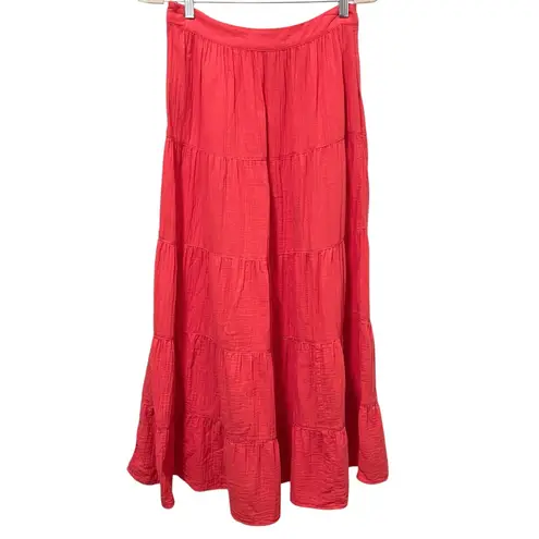 Boden USA Boden Nadia Double Cloth Maxi Skirt 6 Jam Red