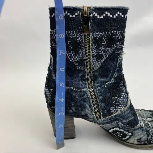 indigo. MARCODELLI BOOTS SUNDANCE COLLECTION WESTERN EMBROIDERED SZ 7