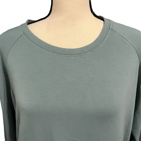 Free Fly | NEW Women's Blue Fleece Pullover Athleisure Crewneck Top Sz L Size L