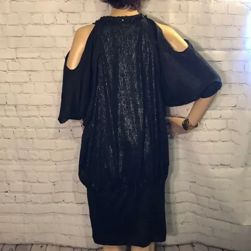 TCEC Rare Cold Shoulder Split Sleeve Spark…