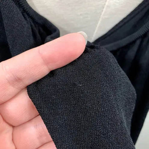 Milly Black Flutter Sleeve Tank Blouse