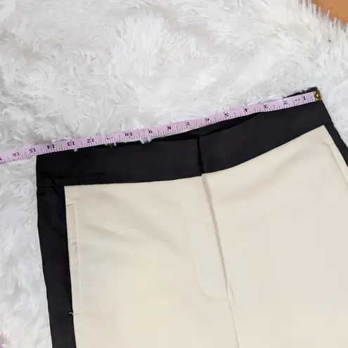 Sweaty Betty Side Stripe Satin Trim Joggers Pants Beige and Black Size 6