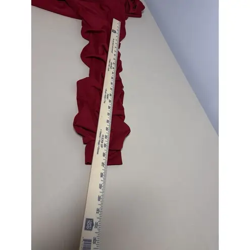 Gritty Soul Women Hoodie Top L Long Sleeve Full Zipper Y2K Whimsigoth Red Groovy Size L