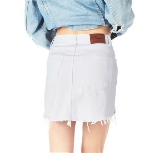 One Teaspoon  White Beauty Mini High Waist Mini Skirt NWT Size 28