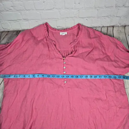 J. Jill LOVE LINEN Pink V