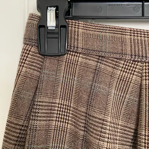 Briggs New York NWOT women’s brown plaid button waist straight pants size 10P