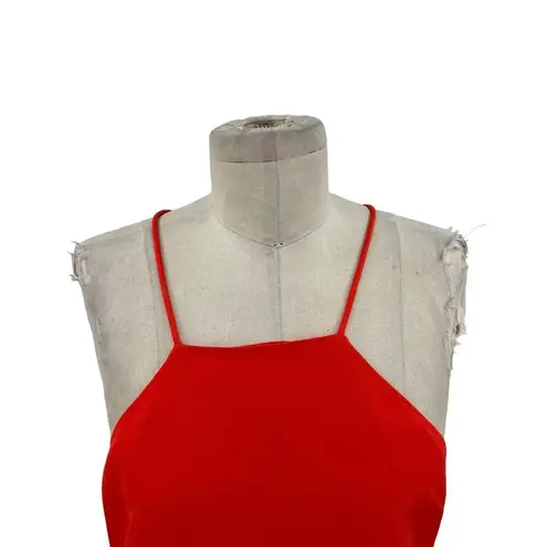 TALULAH Losing My Mind Midi Dress Tangerine Orange Size Medium / US 6