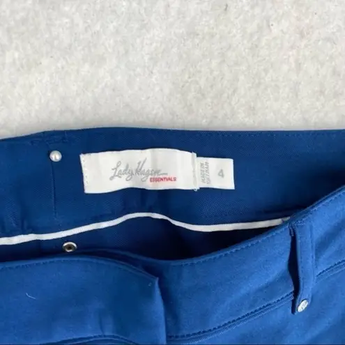 Lady Hagen Flat Front Lightweight Stretch Midi Shorts Performance Wear Size 4