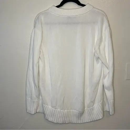 Tuckernuck white knit oversized sweater