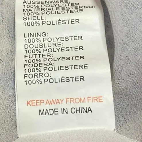 Glamorous Light Blue Floral Lace Embroidered Zipper Knee Length Pencil Skirt M