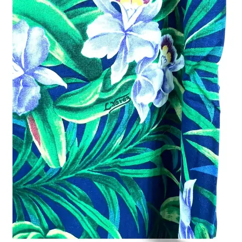 NWT VINTAGE REYN SPOONER | M | Short Mini Dress Hawaiian Aloha Women Green Size M