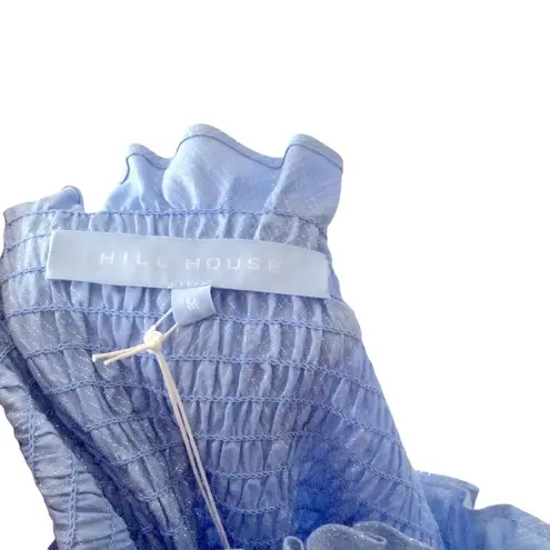 Hill House the Nesli Nap Dress in Light Blue Glitter Check