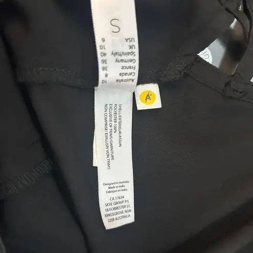 Azura Boutique Black Lace Up Sleeveless Maxi Slip Dress Size 6 Pockets Party