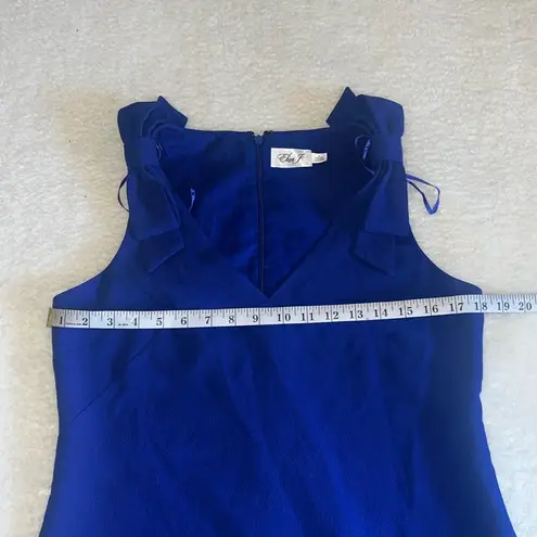 Eliza J ā Bow Shoulder Sheath Dress Cobalt Blue Size 8 NWT
