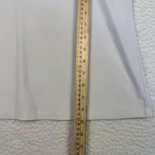 Clara Sun Woo Shirt Womens XL White Cold Shoulder Short Sleeve Stretch Top USA