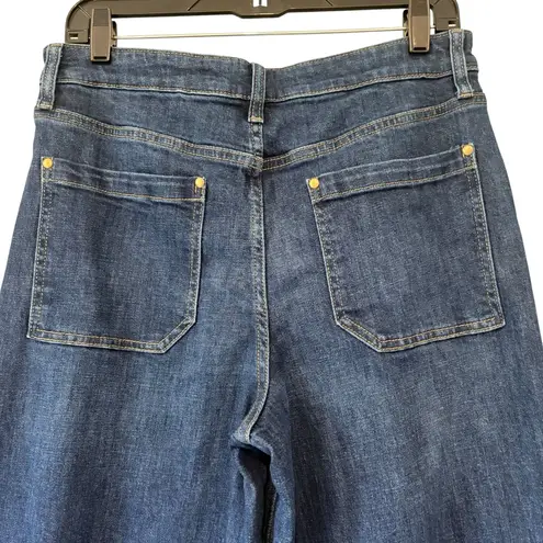 Maeve Anthropologie The Jada High Rise Wide Leg Dark Rinse, Sz 30