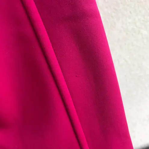 LIJA Womens Jacket Size Large Chill Asymmetrical Zip Front Crimson Pink NEW