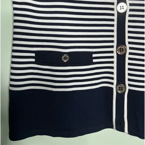 Karl Lagerfeld Knit Cardigan Navy White Size S
