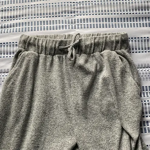 Nasty Gal EUC  Lounge Mode Soft Knit Hoodie And Jogger Set - Grey, Size 4