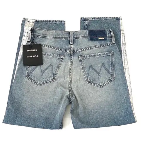 MOTHER Superior The Thrasher Straight Leg Jeans In Striped Wicked Size 25 Blue