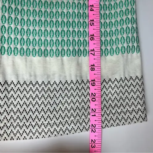 Ella Moss • jacquard cotton zip back blouse•sz s