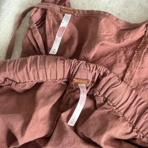 Free People  brown linen set - Image 4