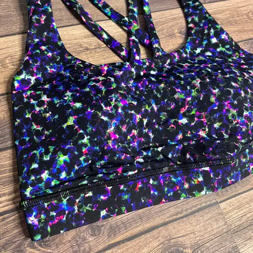 Lululemon Energy Bra Luxtreme NWT Size 4 Black Blue SMMI *Limited Edition*