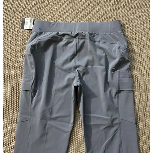 Eddie Bauer  Women's Gray Active Hiking Stretch Pullon Cargo Pants Sz 12 P NWT