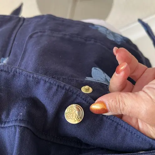 Draper James Navy Floral Field Jacket