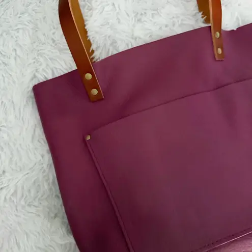 PORTLAND LEATHER | Unicorn Iris Tandles Light Brown Tan Handles | Medium Pink