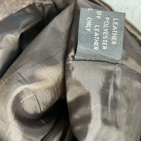 Heart Moon Star women's brown leather suede pants size 0