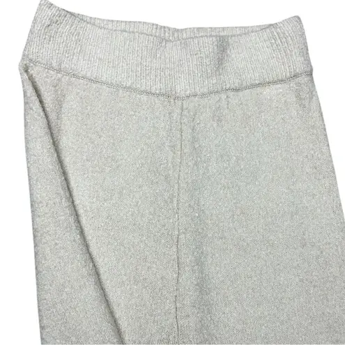 Cozy Life by the River Cream Bouclé Wide Leg Lounge Pants Medium NWT Soft Cozy