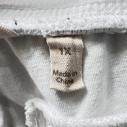 Soft Surroundings Medina Roll-Tab Pull-On Utility Pant Cotton Blend White 1X