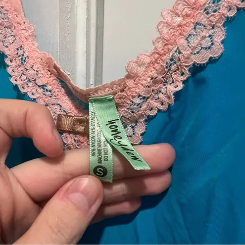 NEW Honeydew Blue and Pink Chemise