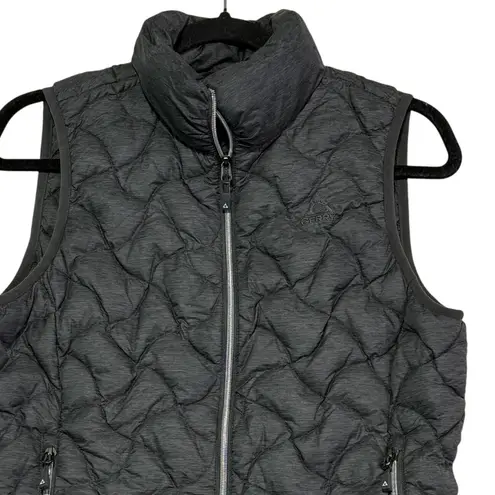 Gerry Women's Puffer Down Vest Quilted Gray Full Zip Lightweight Casual Small