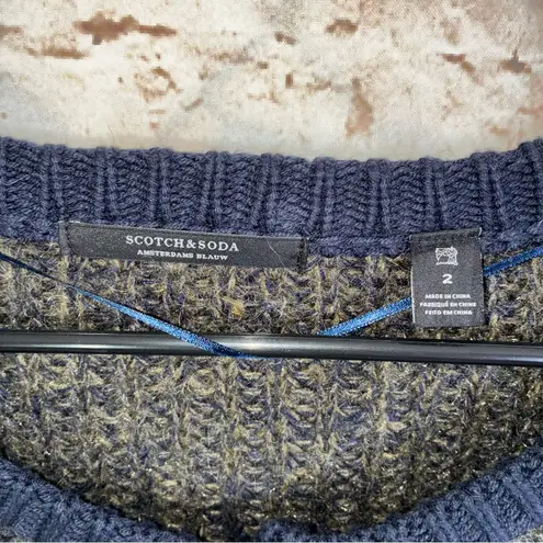 Scotch & Soda Maison Wool Blend Varsity Cardigan Size 2