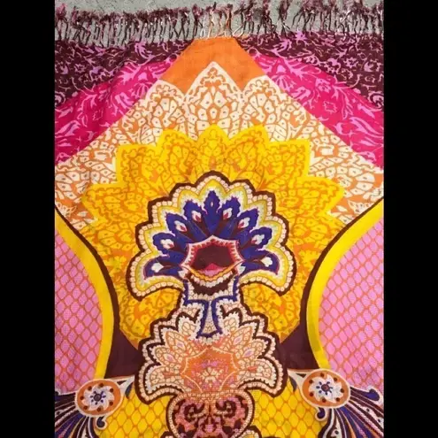 Brightly colored Pasmina scarf wrap. NWOT Orange