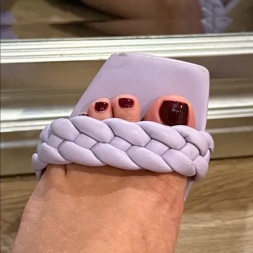 MOVING SALE Dolce Vita Paily Braided Lilac Purple Leather Block Sandal Heels Size 8