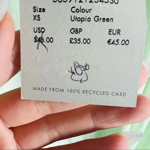 Sweaty Betty Easy Peazy Tank Top In Utopia Green - XS