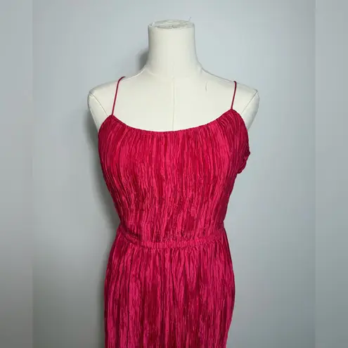 Ulla Johnson NWT Orla Crinkled Midi Dress Orchid Pink Sz 10 $650