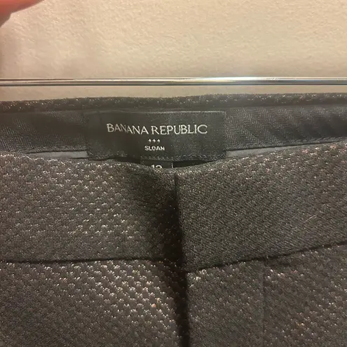 Banana Republic Outlet size 12 Sloan pants size 12. black with a gold fleck.