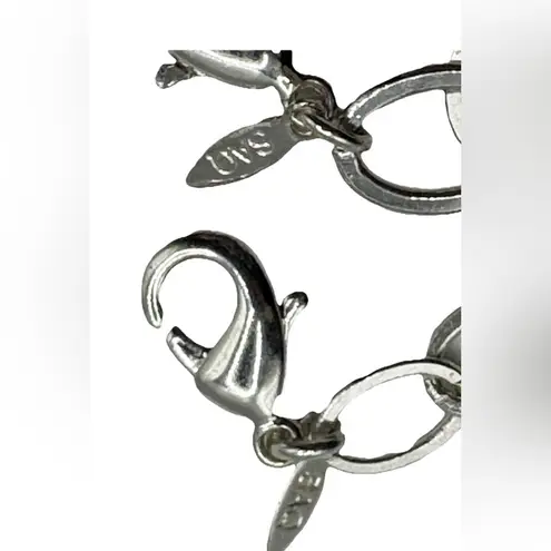 SAQ for Avon 1980s Vintage Necklace & Earring Set Silver tone w/ Aqua Blue