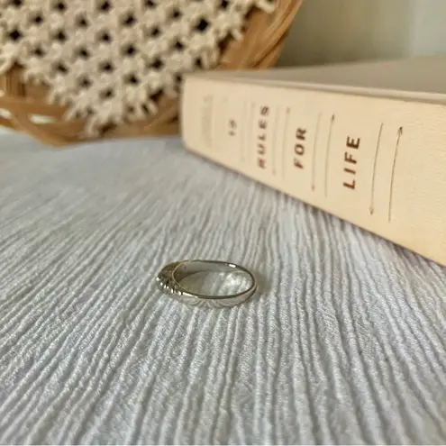 Crushed Turquoise Heart ‘89 Silver Ring Vintage “Jolene” Minimal Western Blue Jewelry