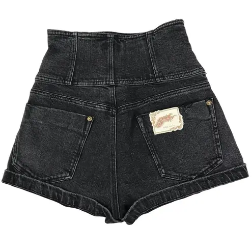 Miss Sixty  Angel Collection High Waist Denim Short Coquette Acubi Y2K Boho Sz 24