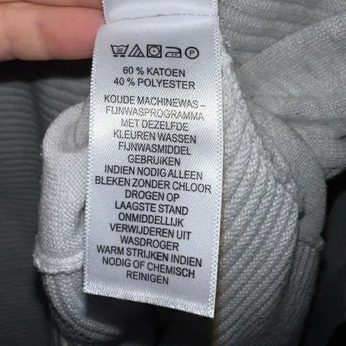 Artisan NY Artisan N.Y. light grey cowl neck tunic sweater with long sleeves size large