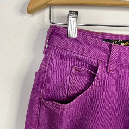 Vintage 80s 90s Purple Girbaud Baggy Tapered Ankle Denim Jeans womens 7 8 26