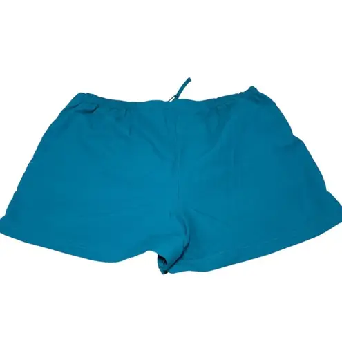 L.L. Bean Blue Supplex Nylon Drawstring Shorts Lining Pockets Large Active - Image 2